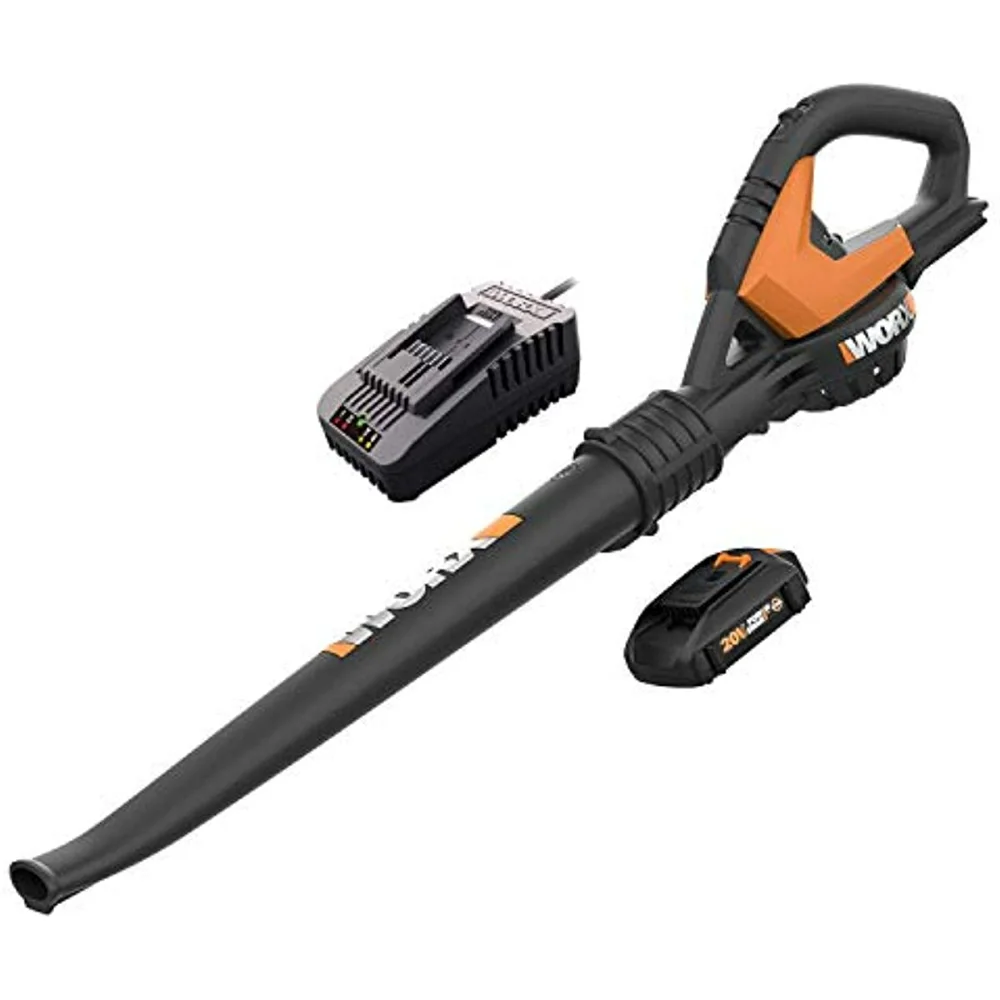 Worx 20V 2-Speed Leaf Blower Cordless with Battery and Charger