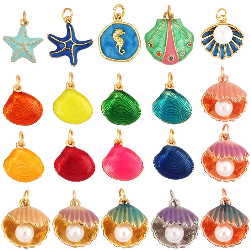 SUNNYCLUE 1 boîte de 259 perles de Tortue en Vrac, Perles D'Étoile de Mer, Style