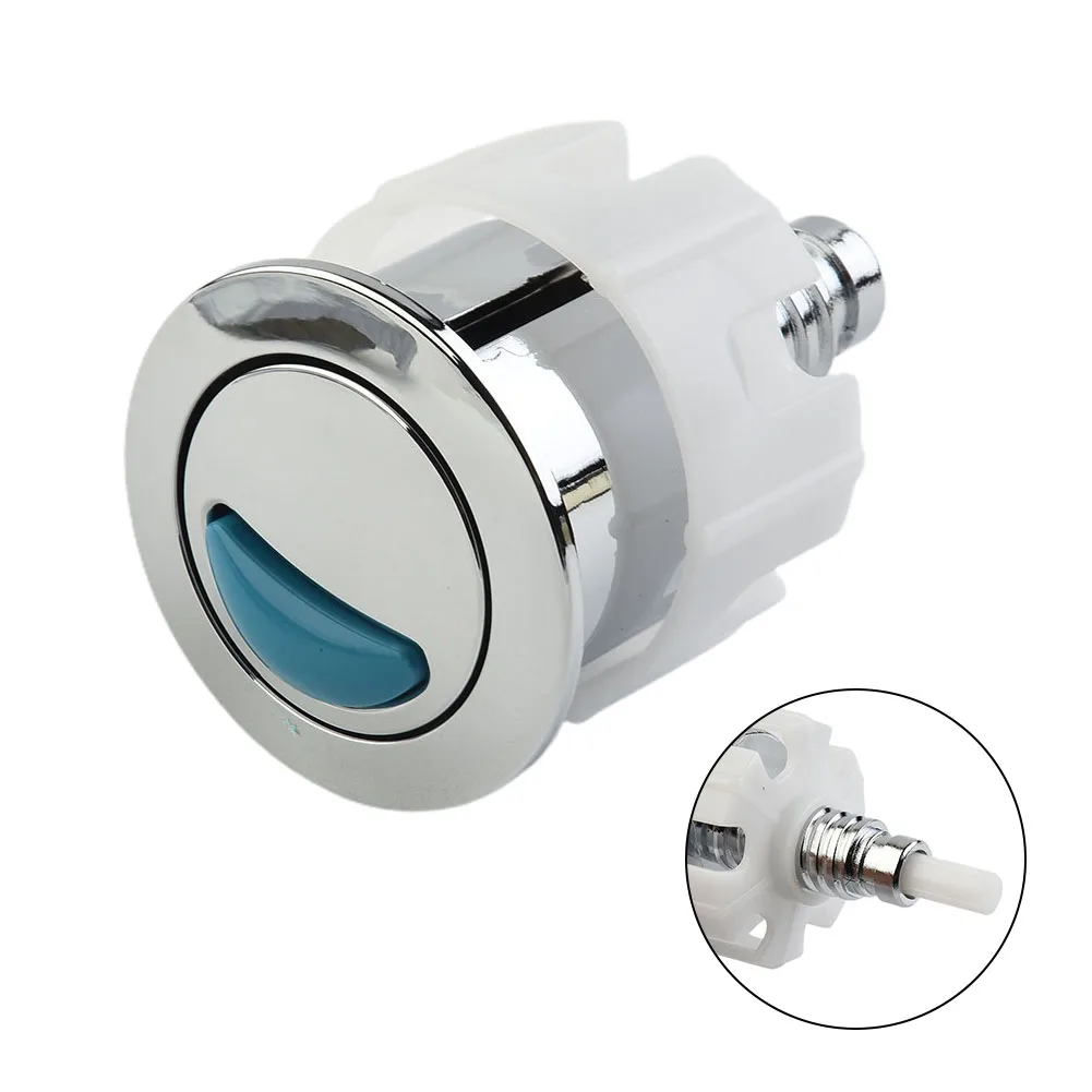 1Pc Toilet Push Button Dual Flush Water Saving Round Dual Push Switch Fits For Cistern Tank Water Saving Rod Bathroom Accessory