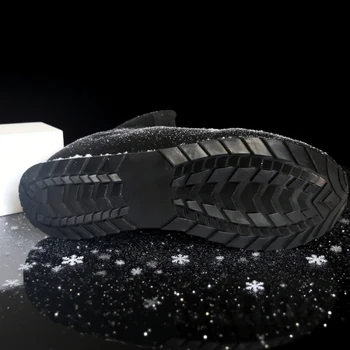 الشتاء الدافئة زوجين التمهيد عالية أعلى يندبروف الباردة والدليل على الثلوج الأحذية المضادة للانزلاق خفيفة الوزن أفخم الدانتيل يصل منصة عارضة أحذية قصيرة 6