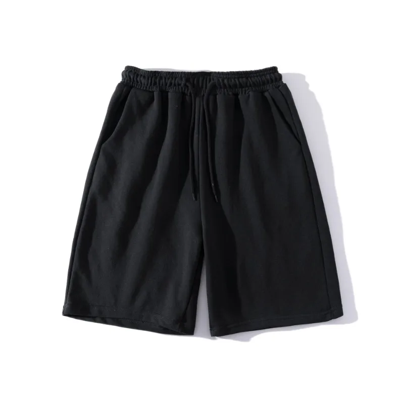 Cotton Solid Color Casual Loose Sports Terry Shorts