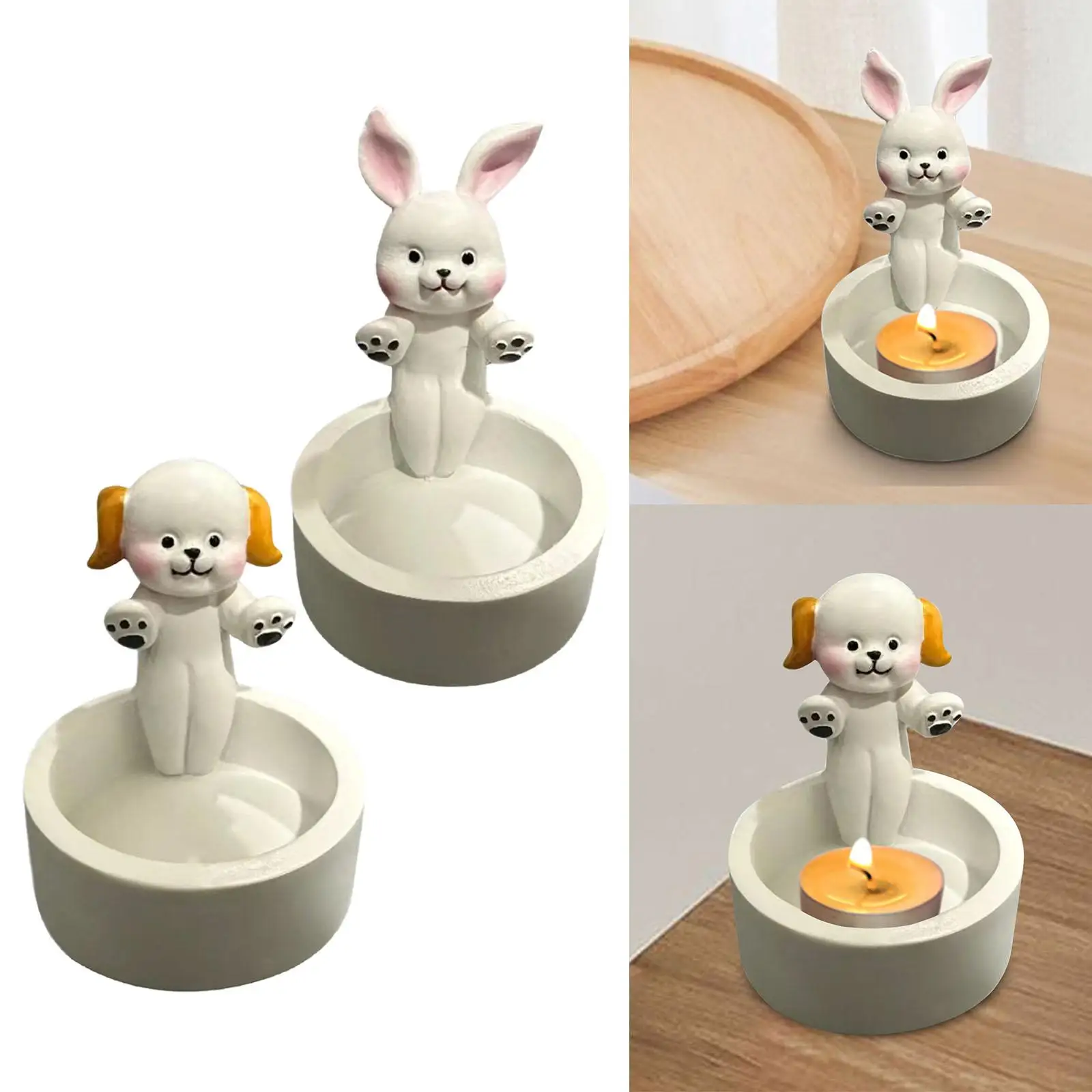 Candle Stand Cartoon Animal Candle Holder for Housewarming Gifts Table Centerpiece Festival Celebrations Anniversary Girl Women