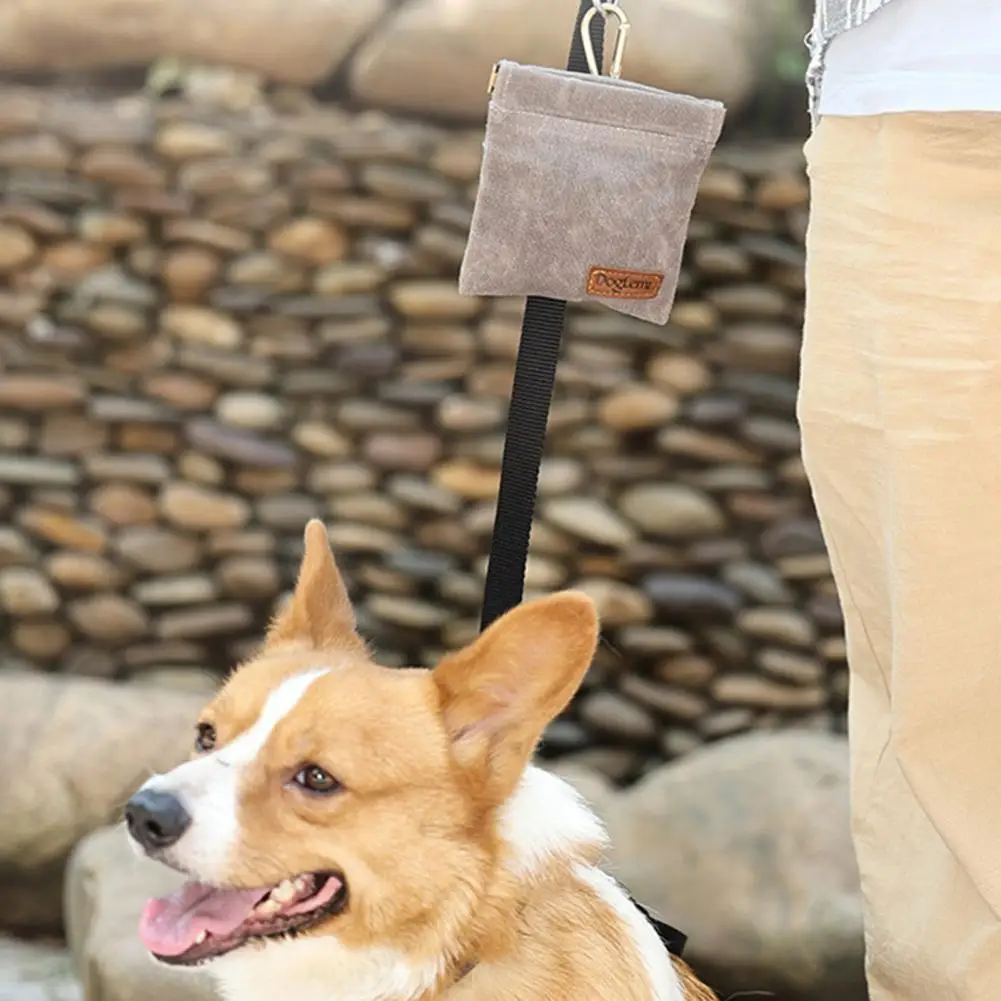 Dog Treat Bag Portable Reflective Outdoor Dog Treat Pouch for Training Feeding Bag Detachable Pet Trainer Waist Supplies