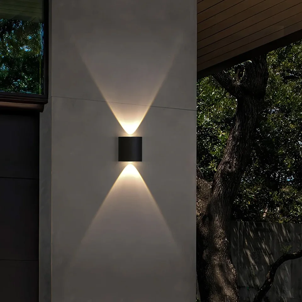 2W LED Wall Lamp Outdoor Waterproof Garden Lighting Indoor Bedroom Living Room Stairs Wall Light