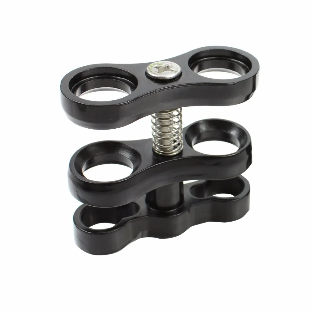 Aluminium CNC Kugelkopf Schmetterling Clip Tauchlicht Arm 360 Grad Clip Adapter Halterung Halter für Gopro YI für OSMO Action Kamera – Detail 37