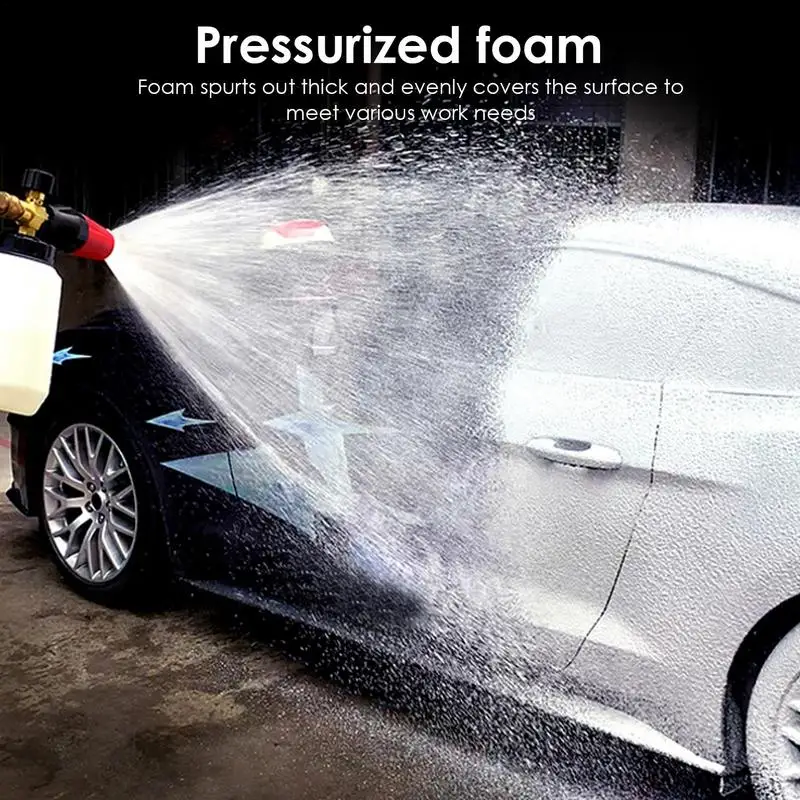

Foam Cannon Sprayer Auto Clean Pressure Washer Snow Foam Lances 2L High-pressure Nozzle Cannon Sprayer Car Snow Foam Cleaner