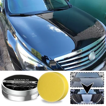 Car Scratch Repair Wax,Titaniums Ceramic Wax Cream Professional Car Wax Coating Agents Car Care Products,Quick Carwash Car Wax 1