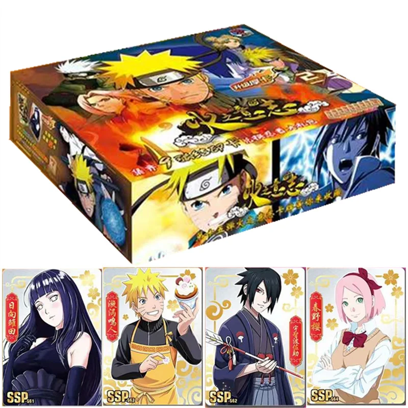 

New Little Dino Naruto Collection Card Original Anime Figure Rare Collection Cards Flash Card Toy for Children Xmas Gift