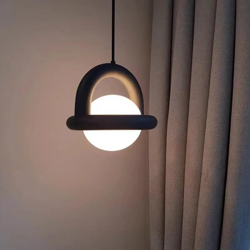 Лампа в виде стеклянного шара, Датский дизайн, прикроватная лампа, Фотофон для кабинета, настенный эстетический декор для комнаты, домашний дизайн