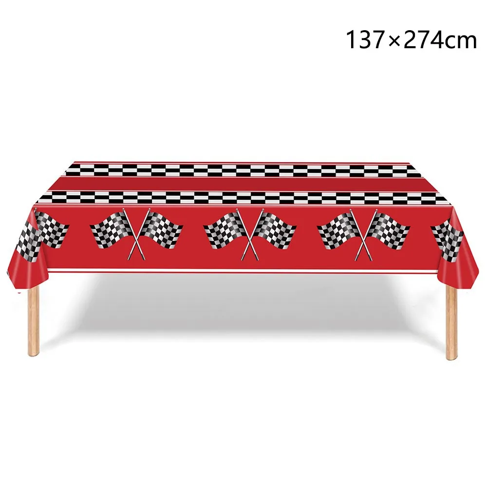 Black and White Checkered Tablecloths Checkered Flag Tablecover Table Runners Racetrack TableCover Racing Birthday Party Supplie