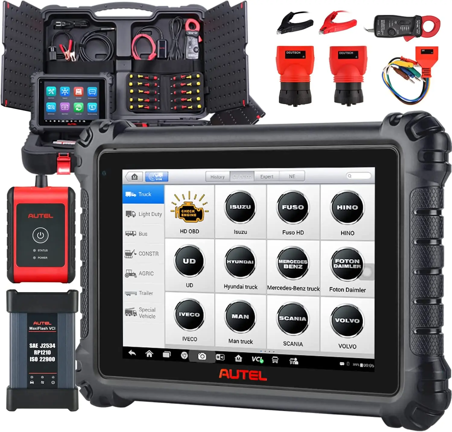 Autel MS909CV Scanner For Trucks and Commercial Cars MaxiSys Heavy Duty