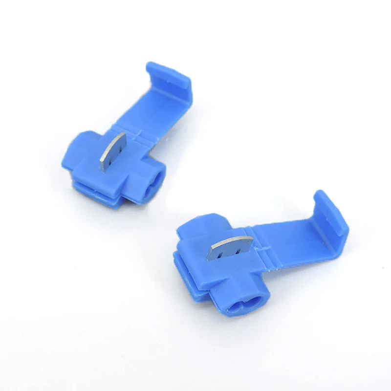 

Blue 1.5-2.5mm2 16-14 AWG Scotch Lock T Type Wire Electrical Cable Connectors Quick Splice Terminals Crimp b