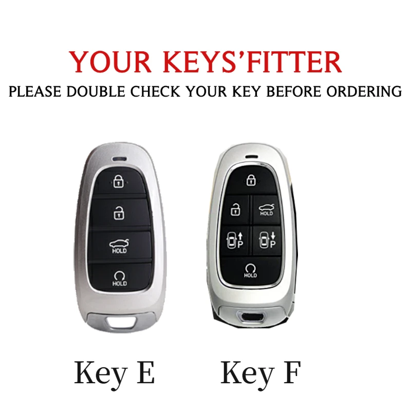 Handmade Cover for Hyundai Solaris Sonata Hybrid NEXO NX4 New Grand Santa fe Tucson Keyless Entry Key FOB Holder,key case,key case cover,car key shell