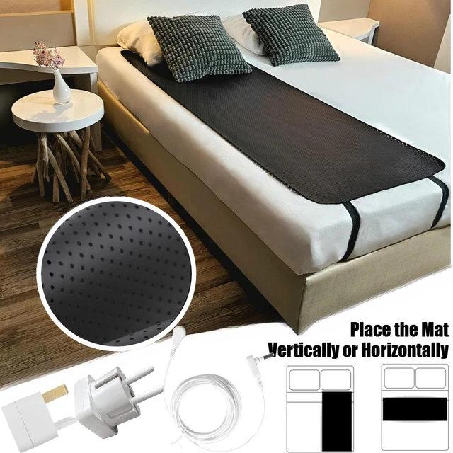 Tapis de mise à la terre pour lit, sommeil amélioré, réduit l'anxiété, inflamation, soulagement des maux de tête, coussin de matelas de mise à la terre avec cordon 1