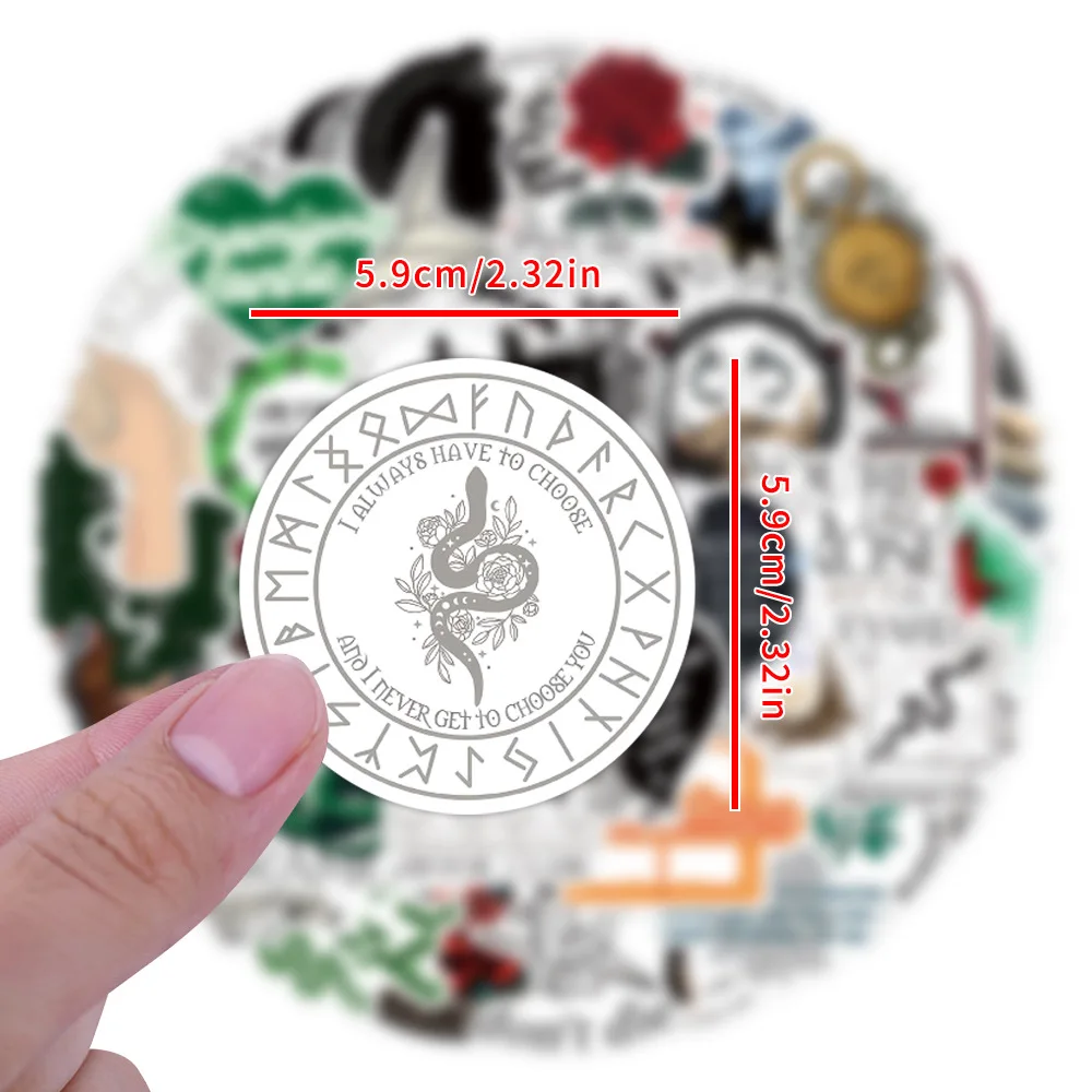 50개 알케미 스타일 스티커 그래피티 스티커 DIY 다이어리 폰케이스 핸드메이드 스크랩북 감성 스티커