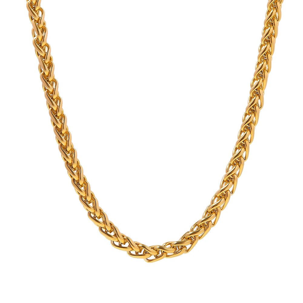 stainless steel waterproof gold chain