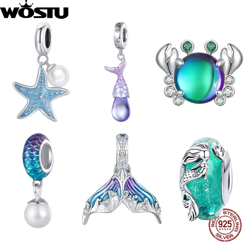 WOSTU 925 Sterling Silver Beads For Jewelry Making Demon Eyes Pendant Bead  Charm Fit Original Bracelet Necklace Gift for Women - AliExpress