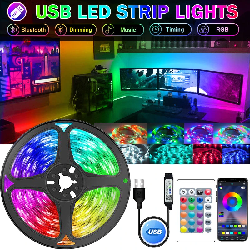 1~5m 2835 USB LED Licht Streifen Stripe SMD TV Schrank