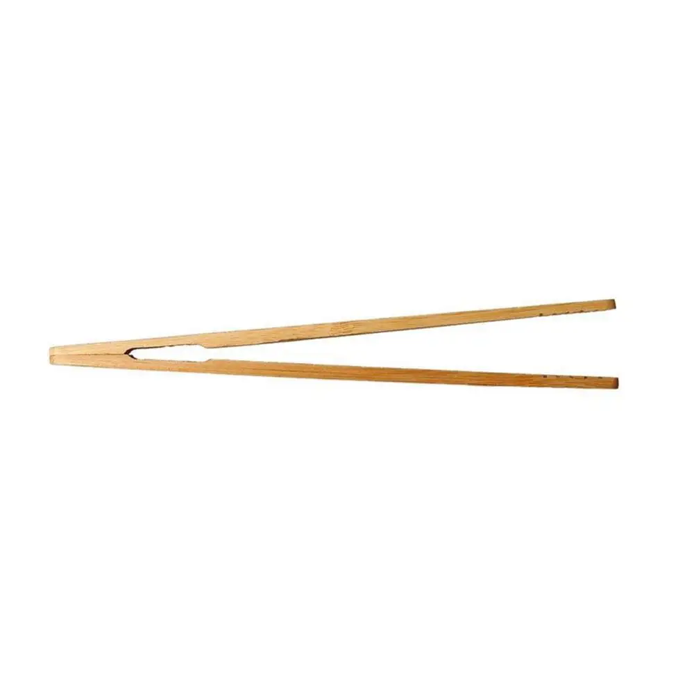 4Pcs Bamboo Food Clip Toaster Salad Cake Tea Tweezer Clamp Tongs Cooking Tool Food Tongs Kitchen Utensils