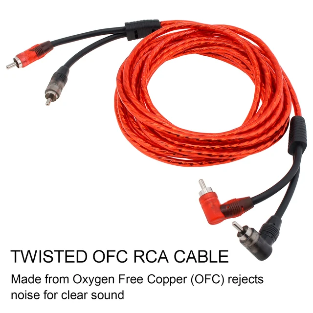 Kit Cavi RCA Per Amplificatore Auto | Subwoofer E Audio | Con Fusibile Da 60A - Foto 6