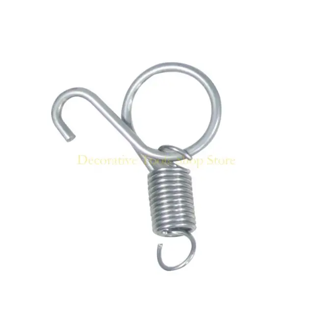 QX2E Cage Door Spring Hook 10Pcs Metal Spring Hooks Sturdy Tension Fixing Spring for Wire Rabbit/Bird/Hamster Cages S/L 5