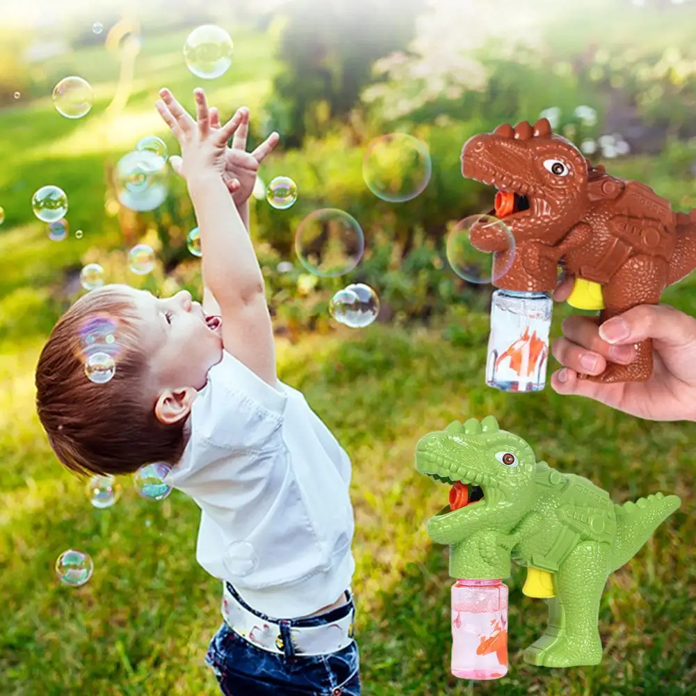 

Bubble Blower Cute Leakproof Interactive Children Birthday Lovely Dinosaur Bubble Blower Toy Party Supplies