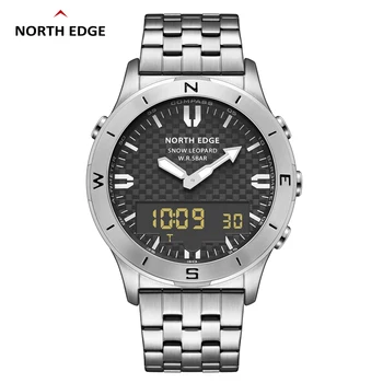NORTH EDGE-relojes digitales deportivos para hombre, reloj de lujo para negocios, resistente al agua hasta 50M, altímetro, barómetro, brújula, luminoso 2