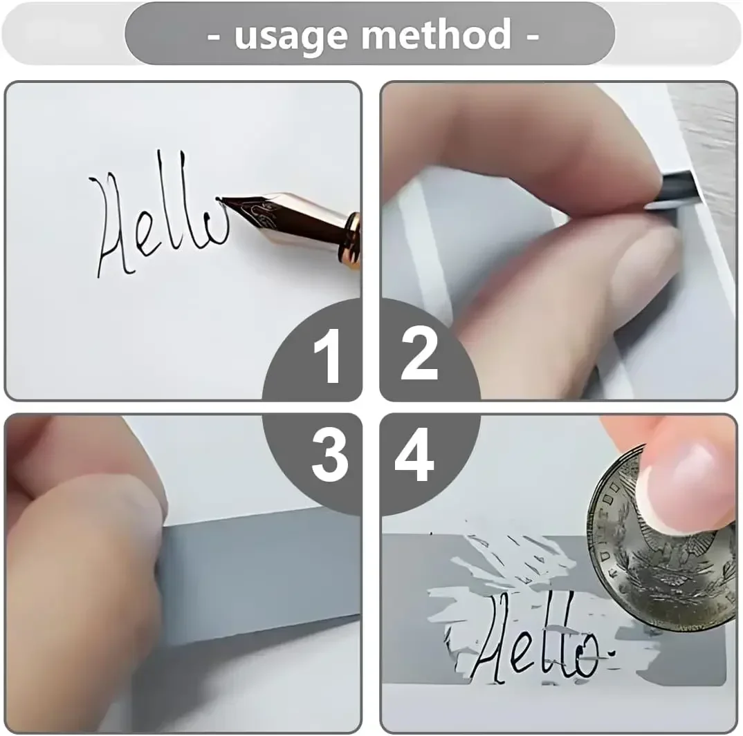 50pcs Scratch Off Sticker Labels for DIY Surprise Cards and Raffles