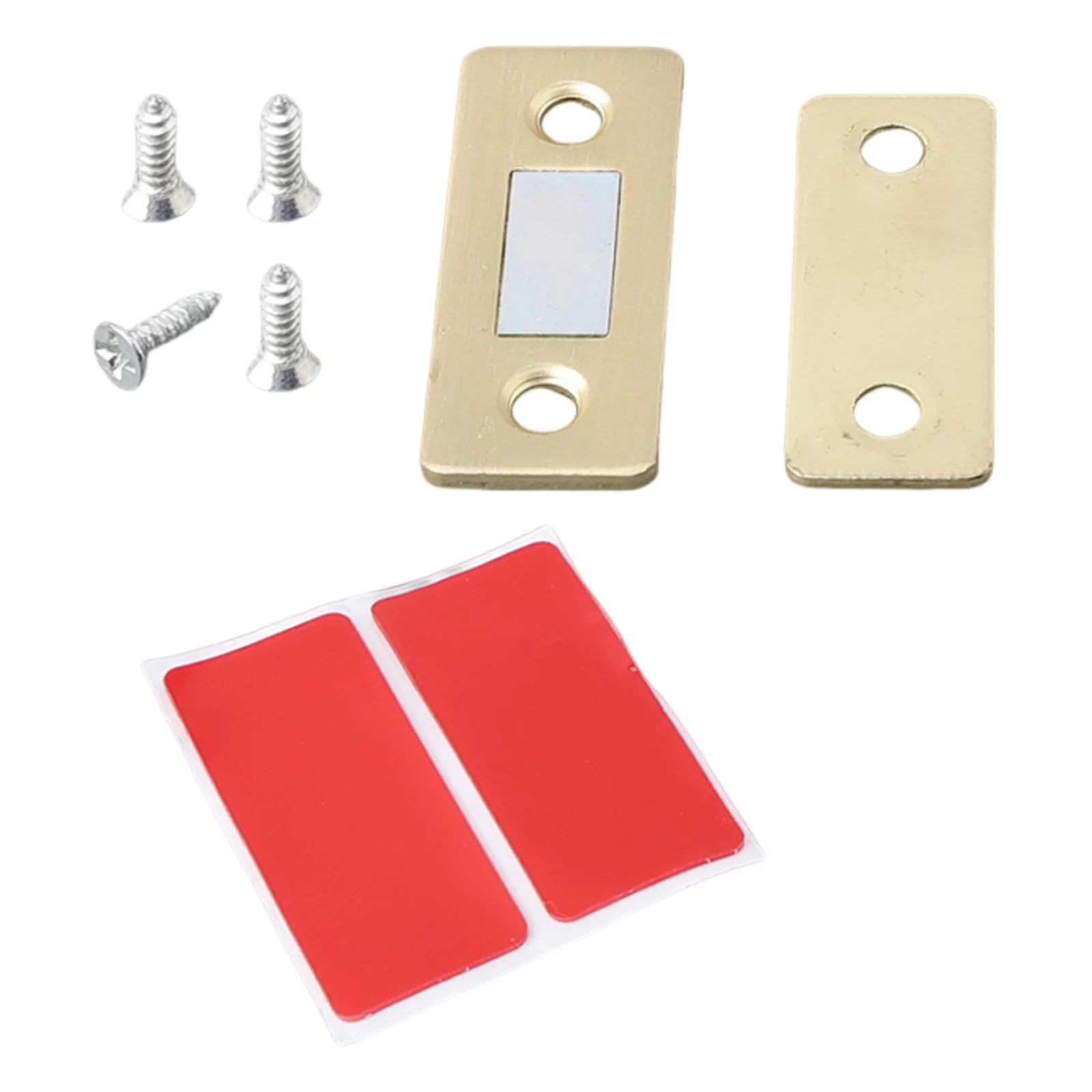 Description Picture 3 of item1 Set Magnetic Cabinet Catches Invisible Magnet Suction Door Closer Stopper With Screw Doors Catch Latch Wardrobe Hardware