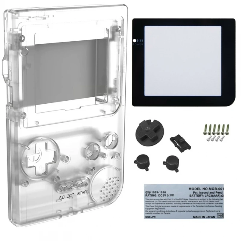 Per Nintendo Game Boy Pocket Custodia Trasparente Gbp Sostituzione # Nintendo Game Boy Pocket (Mgb-001)