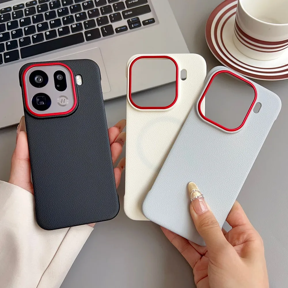 Sleek Wireless Charging & Magnetic Protective Hard PU Phone Case