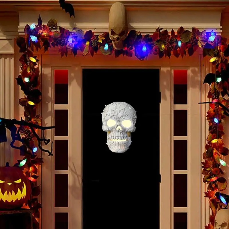 Halloween Skull Solar Lights Solar Skeleton Lights Pathway Lights Skull Lamp Skeleton Pathway Lights Waterproof Ghost Lights 6