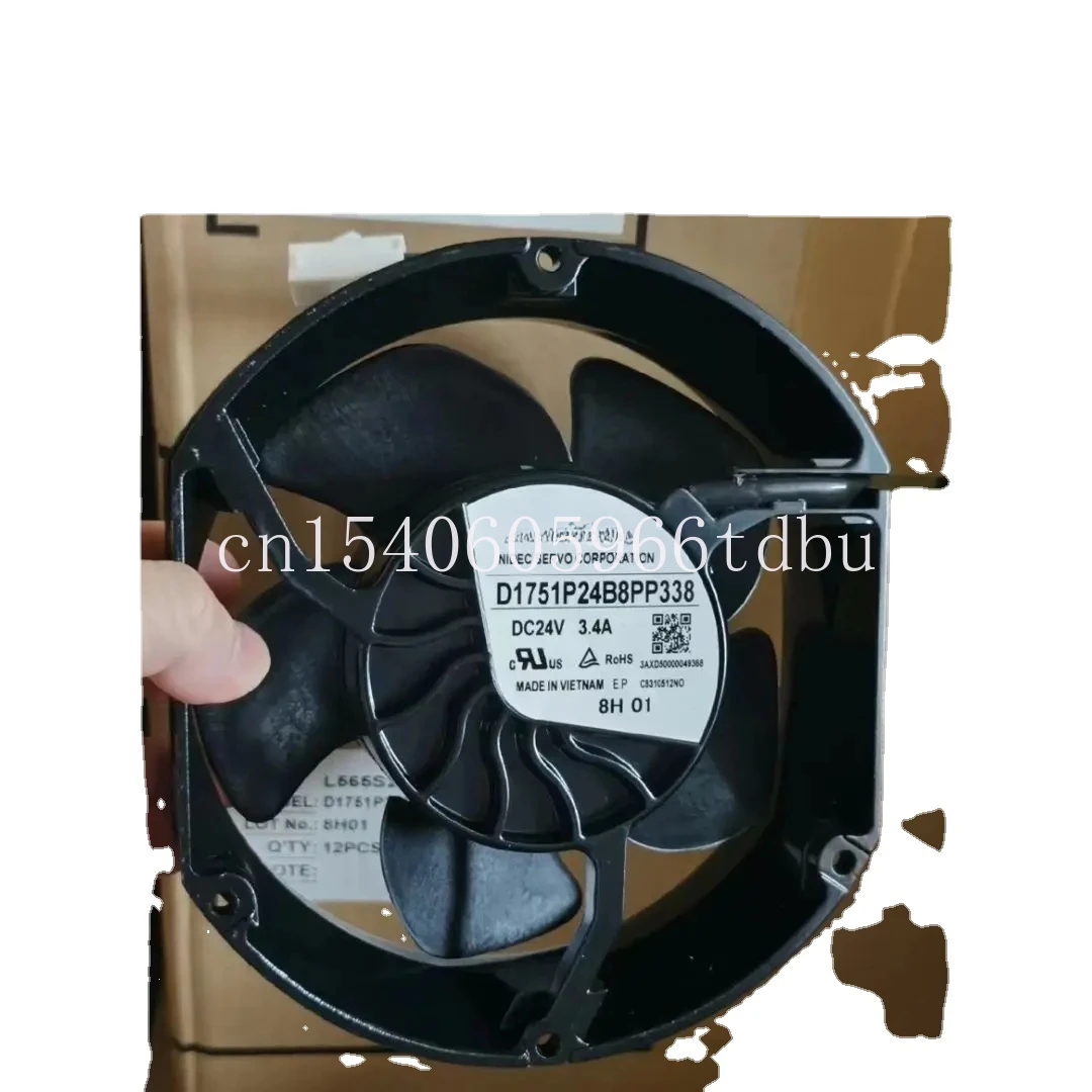 

Fan 4-wire Original Connector PWM Violent Speed Regulation Fan Brand New D1751P24B8PP338 Cooling