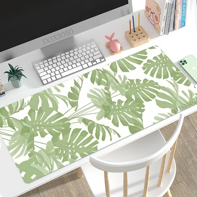 Grand tapis de souris en caoutchouc souple, effet aquarelle, pour ordinateur,  bureau, clavier, bureau, XXL - AliExpress