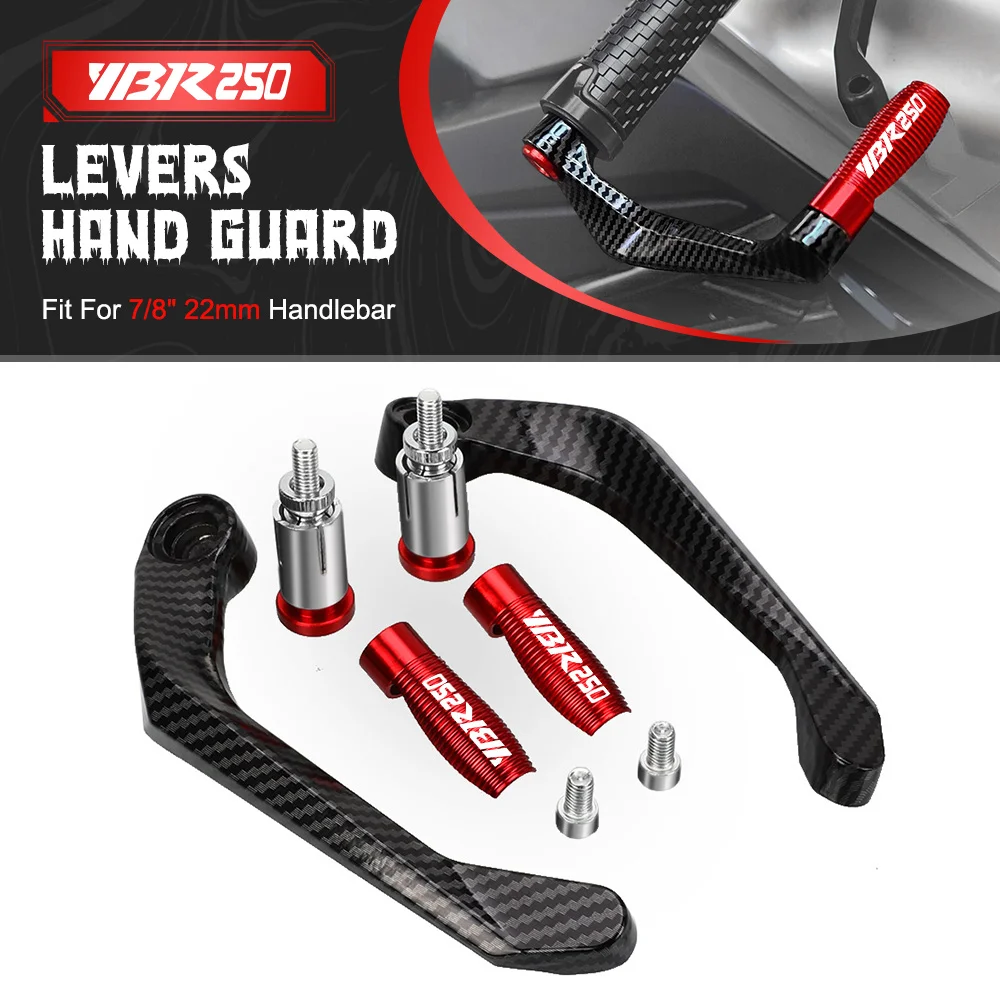 

Motorcycle Accessories 7/8" 22mm CNC Handlebar Grip Handguard Brake Clutch Levers Guard Protector For YAMAHA YBR250 YBR 250