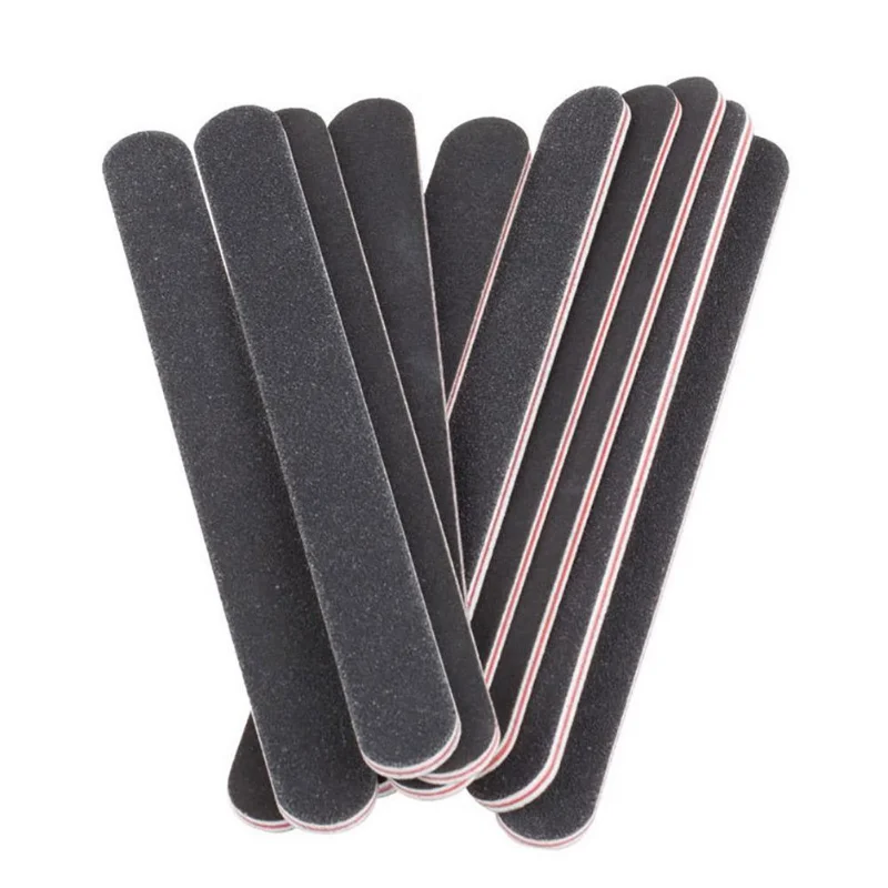 10Pcs Nail Files Sanding 100/180 Round Grit Buffer Block Pedicure  Manicure Buffing Polish Beauty Tools Professional Nail Files