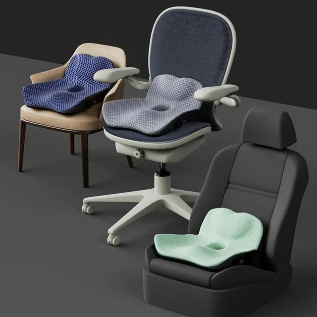 Coccyx Memory Foam Chair Orthopedic Pillow Office Seat Pad Hemorrhoid Treat Car Seat Big Cushion Relief Pain Tailbone Pillow 4