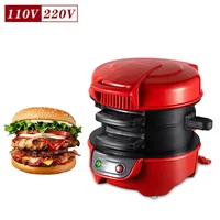 Mini Electric Burger Sandwich Maker Machine Non Stick 220V 110V Toaster Grill Baking Pancake Pan for Bread Kitchen Home 1