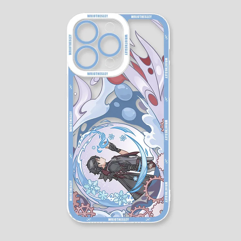 Stylish Genshin Impact Soft Silicone Clear Back Phone Case