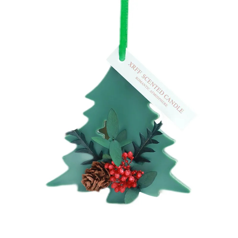 Christmas Tree Plant Aromatherapy Wax Tablet Gift Box Card Home Wardrobe Deodorization Fragrant Solid Gift