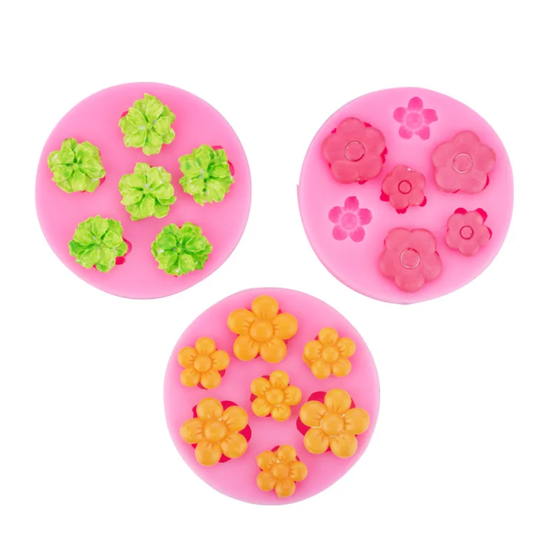 

3D Flower Silicone Molds Cake Decorating Tools Sun Flower Fondant Mold Candy Clay Chocolate Gumpaste Moulds