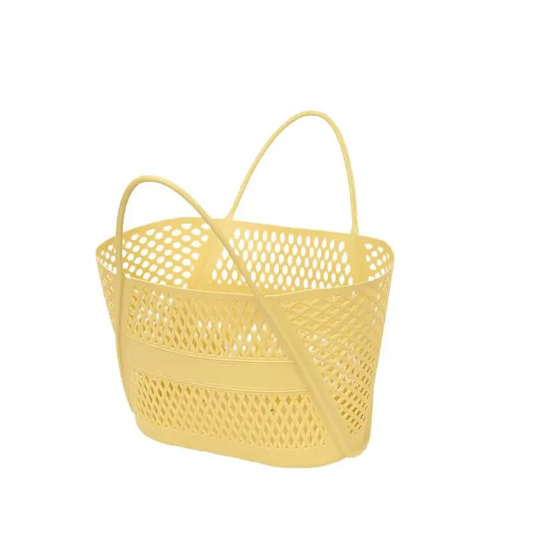 욕실 플라스틱 바스켓 휴대용 샤워 캐디 수영 가방 여성용 바스켓 샤워 및 수영용 수납 정리함