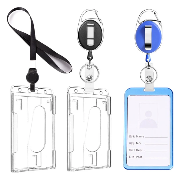 Porte Badge en PVC Rigide à bas prix - Accessoires lanyards