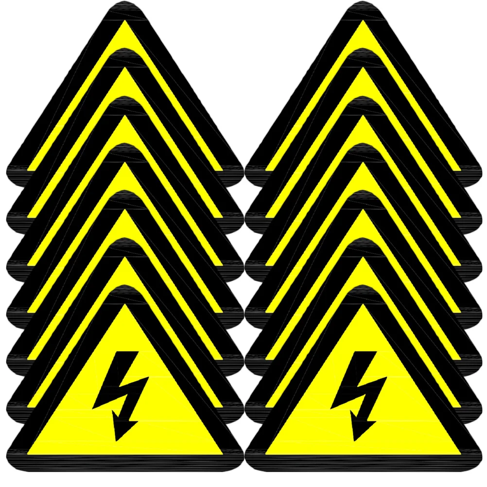 

Adhesive Logo Labels Electric Decal Warning Electrical Panel Label Fence Sign High Voltage Caution Danger Labels