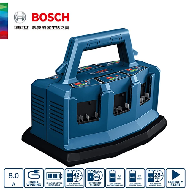 Bosch Professional Multi-Bay charger Fast Charge 8A 6 Port 18V