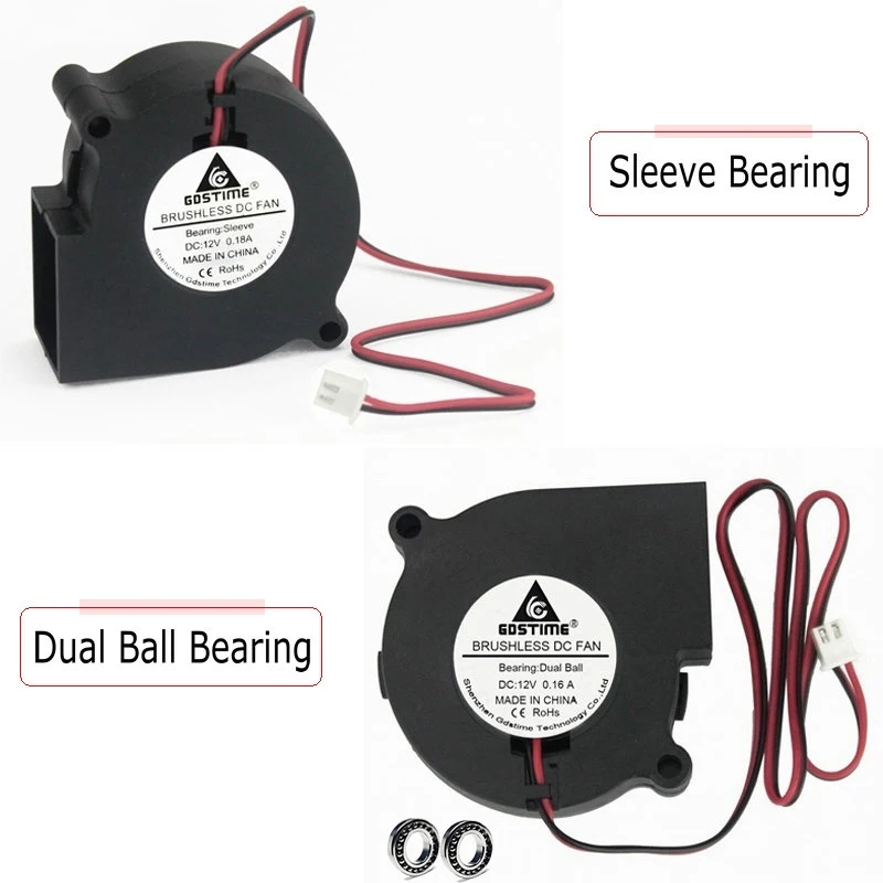 Dissipador de Bola Dupla, 60mm, 12V, 24V,