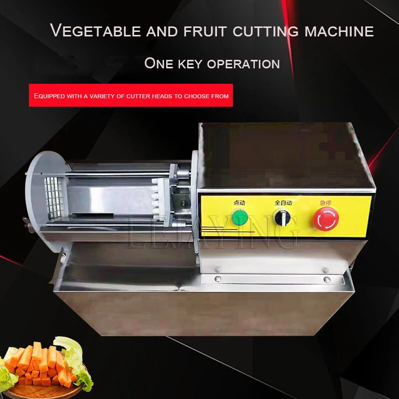Description Picture 2 of itemStainless Steel Potato Slicer Potato Cutter French Fries Cutter Machine Electric Vegetable Cutting Machine 110V/220V
