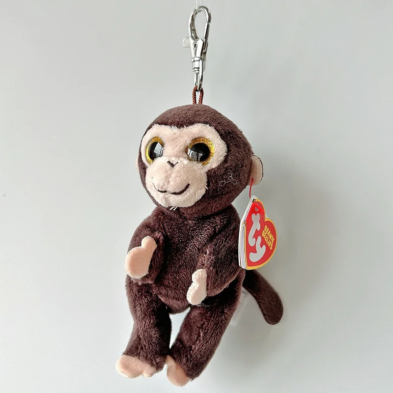 9cm Ty Beanie Big Eyes Small Pendant Keychain Clips Mini Stuffed