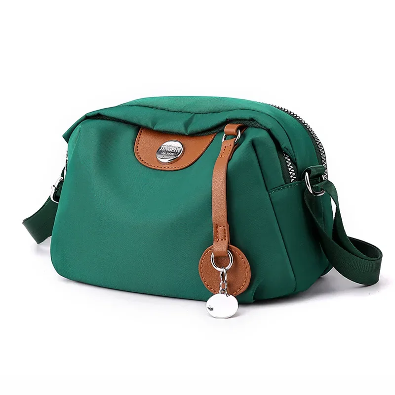 Ladies' luxury large capacity handbag wallet waterproof nylon crossbody bag ladies' casual shoulder pillow bag