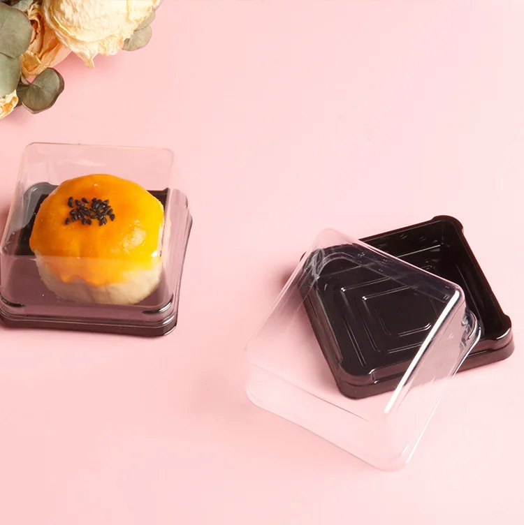 50pcs Clear Cake Boxes Mini Dessert Display Containers Cupcake Pastry Dome Lids Airtigh... - SKU CCB01453 - UGI Packaging